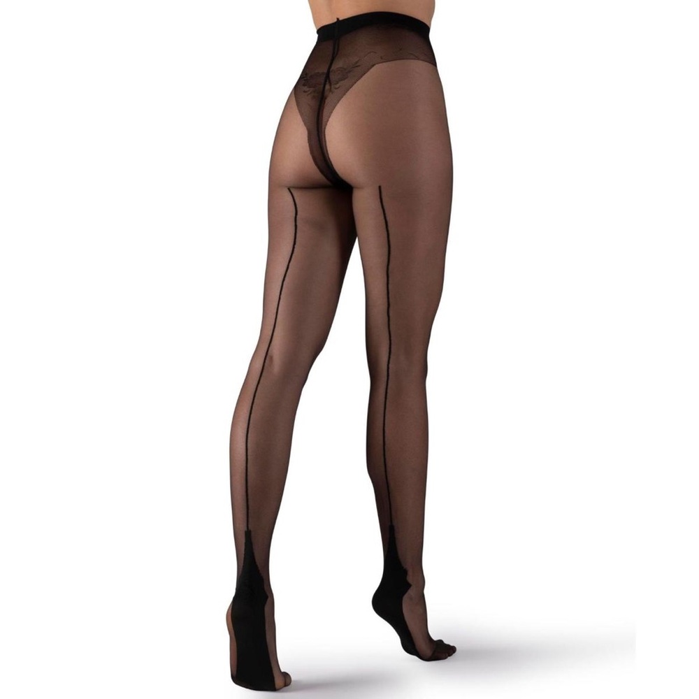 Black RHT Backseam Tights - Picture 6 of 10